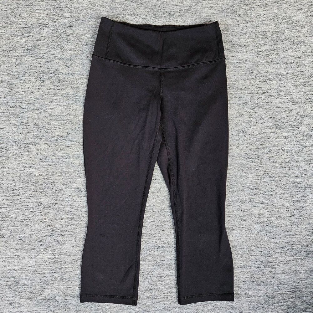 Patagonia Leggings Women's Small Black Centered Crop Capri Pants Yoga Gym 21915